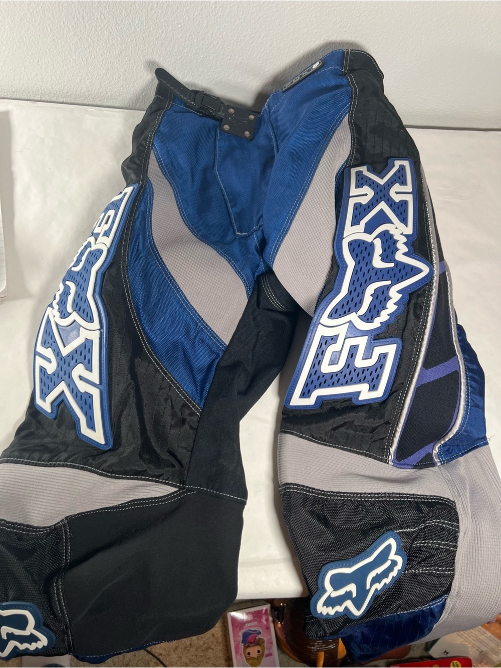 Fox Racing Blue, Black & Gray MX Pants youth size M